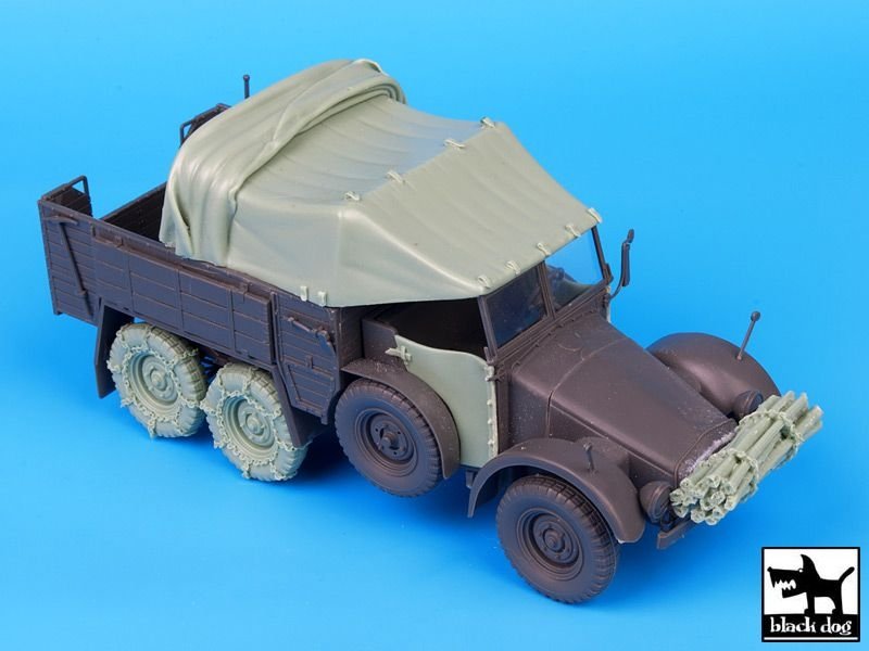 Ensemble d&amp;#39;accessoires Black Dog T35075 Krupp Protze 1/35  – image 5