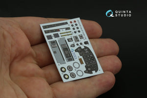 Intérieur imprimé en 3D et coloré sur papier décalcomanie (ICM) pour le Yak-9 T/K de Quinta Studio QD32159, échelle 1/32  – image 10
