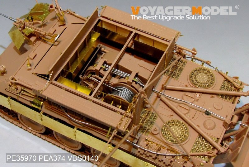 Modèle Voyager PE35970 Bergepanther Ausf.A allemand de la Seconde Guerre mondiale (type tardif, porte-outils Panther G) Base pour MENG SS-015 1/35 – image 15