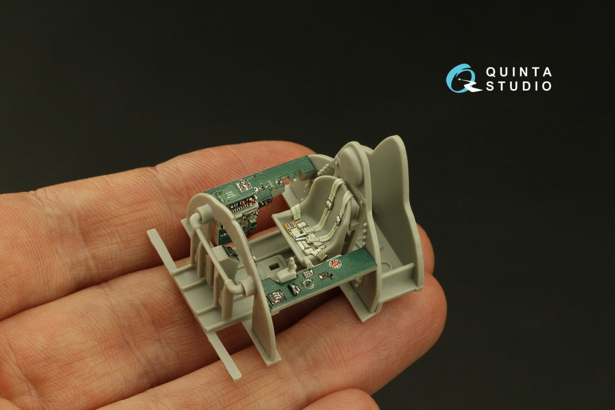 Intérieur coloré imprimé en 3D sur papier décalcomanie pour le F4F-4 Wildcat de Quinta Studio QD48006 (HobbyBoss) à l&amp;#39;échelle 1/48 – image 7