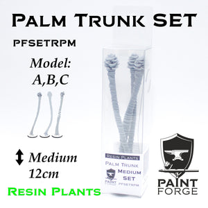 Ensemble de plantes en résine Paint Forge PFSETRPM PALM TRUNK M