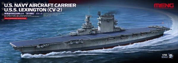 Maquette Meng PS-002 PORTE-AVIONS DE L&amp;#39;US NAVY USS LEXINGTON (CV-2) 1/700
