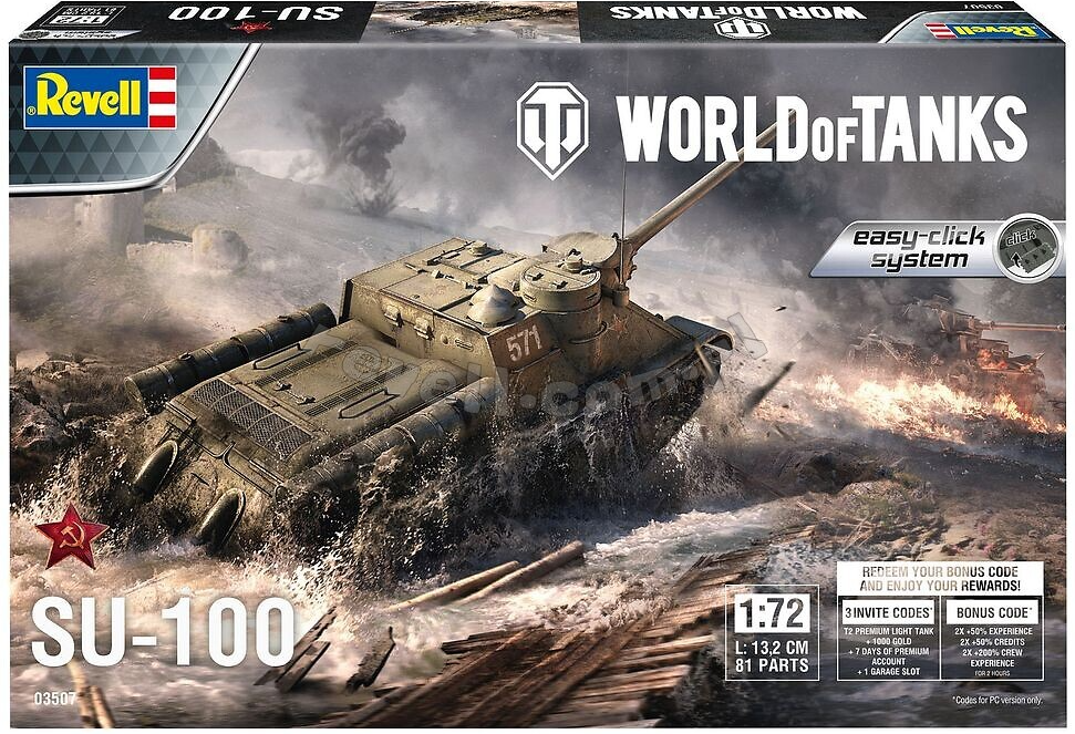 Revell 03507 SU-100 « Easy Click » World of Tanks 1/72