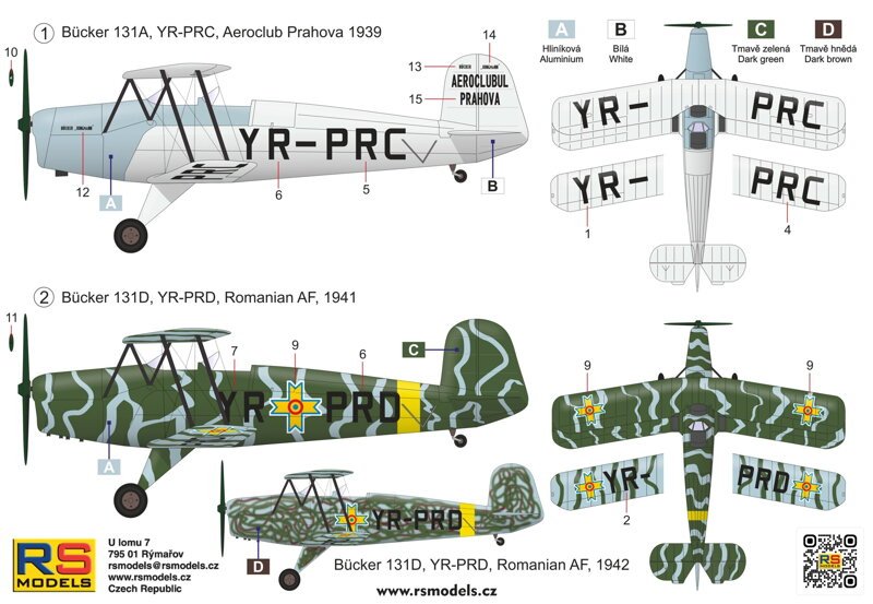RS Models 94017 Bucker 131A/D Jungmann 1/72 – image 2