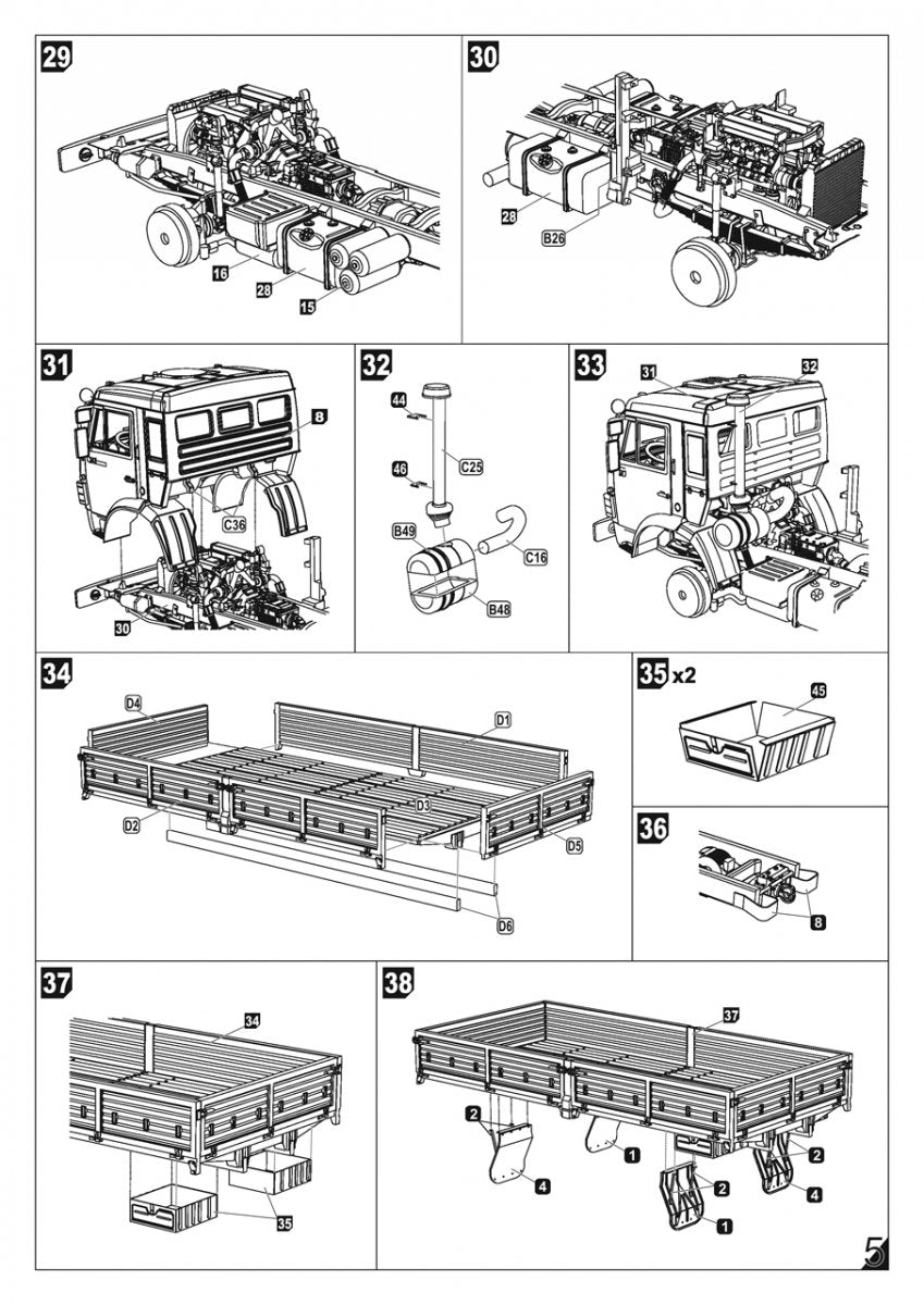 Armory Models 72448-R Russian Modern 6×6 Military Cargo Truck mod.43114 1/72 – zdjęcie 11