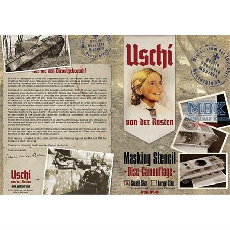Jeu de pochoirs pour disques Uschi 2004 pour Panther 1/48