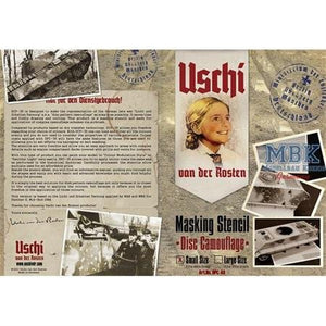 Jeu de pochoirs pour disques Uschi 2004 pour Panther 1/48