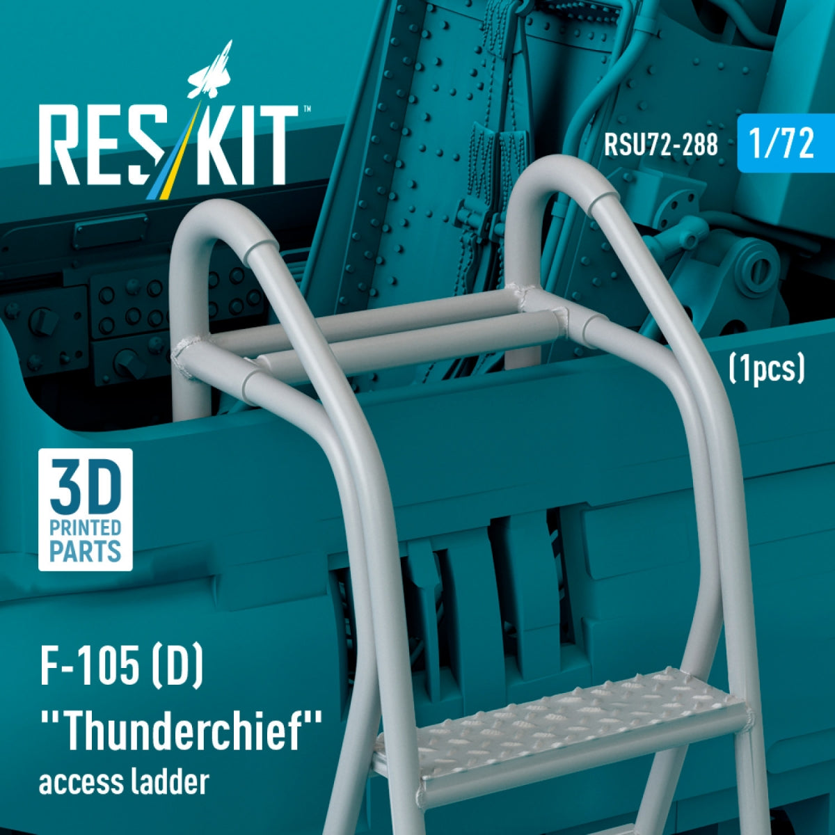 Échelle d&amp;#39;accès RESKIT RSU72-0288 F-105D « Thunderchief » (1 pièce) (Impression 3D) 1/72 – immagine 2