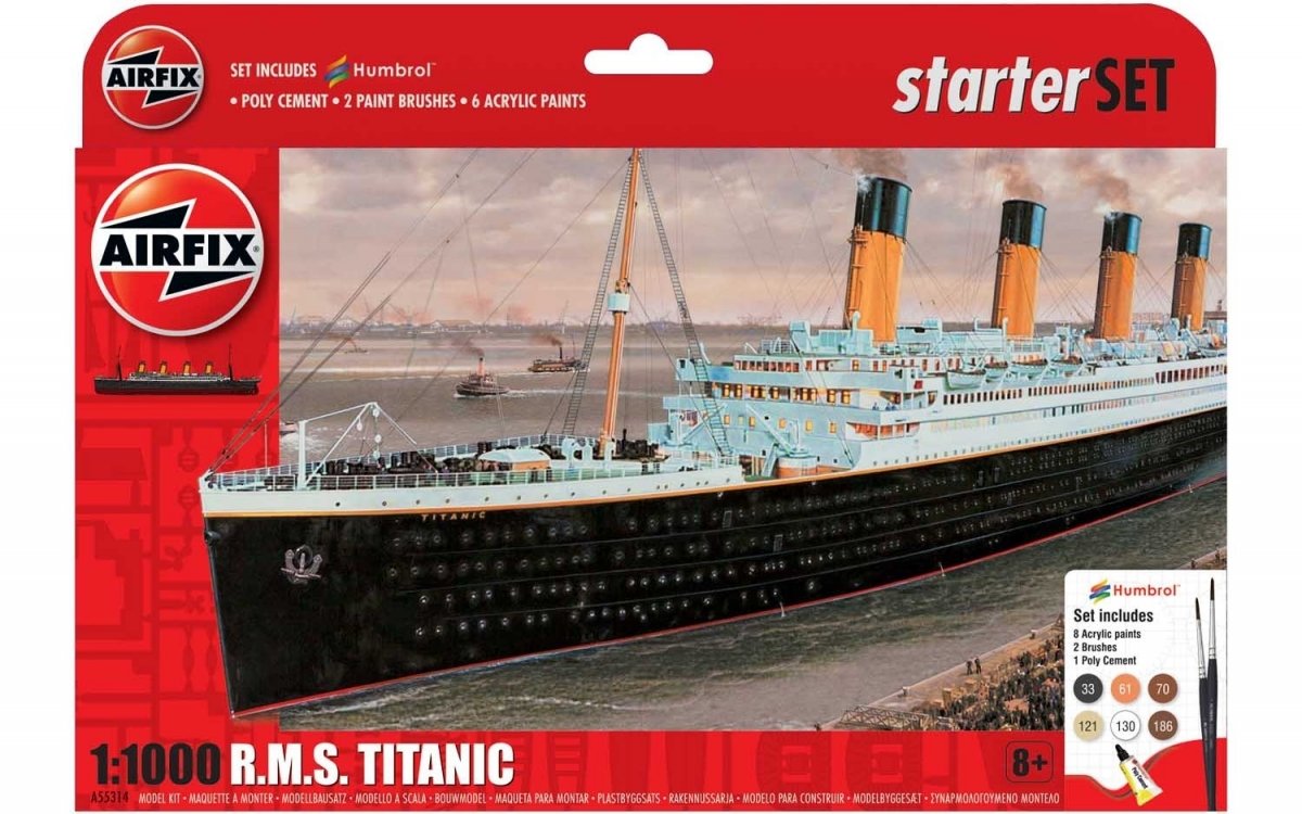 Coffret de démarrage Airfix 55314 RMS Titanic 1/1000