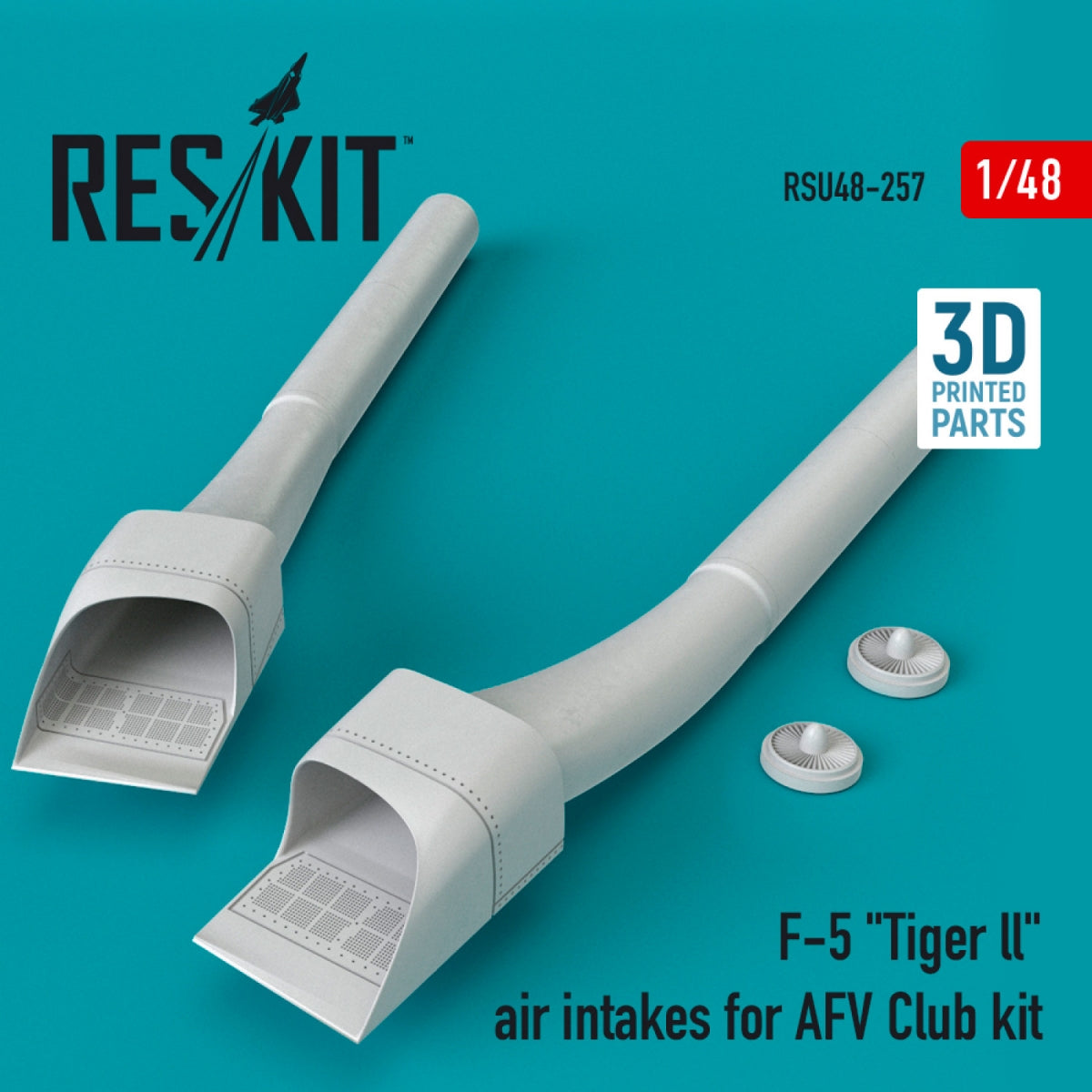 RESKIT RSU48-0257 F-5 « TIGER LL » PRISE D'AIR POUR MAQUETTE AFV CLUB (IMPRIMÉE EN 3D) 1/48