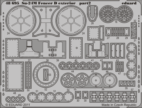 Eduard 48695 Su-24M Fencer D extérieur 1/48 Trumpeter 