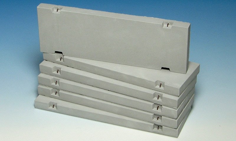 Ensemble de panneaux routiers modernes en béton Eureka XXL E-021 n° 3, échelle 1/35
