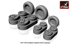 Roues du F-104G Starfighter Armory Models AW48312 (avec roues avant en option) 1/48 – image 2