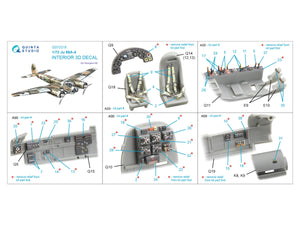 Intérieur imprimé en 3D et coloré sur papier décalcomanie Quinta Studio QD72218 Ju 88A-4 (Hasegawa) 1/72 – image 2