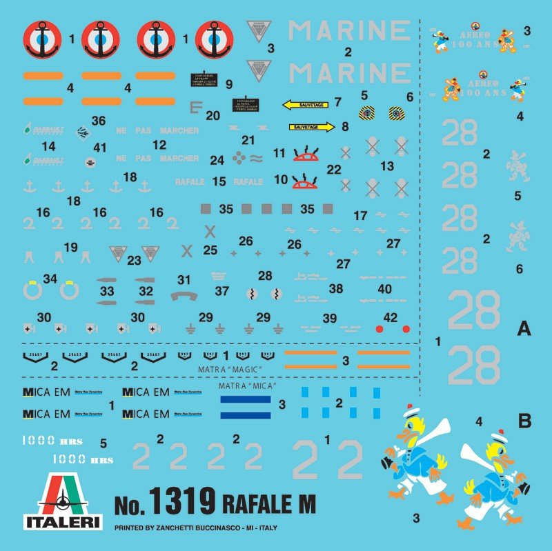 Italeri 1319 Rafale M Opérations Extérieures 2011 (1/72) – Bild 6