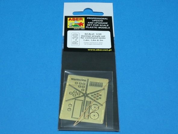 Antennes allemandes Aber R-30 de 2 m, 1,8 m et 1,4 m pour chars de commandement (1/35) – image 3