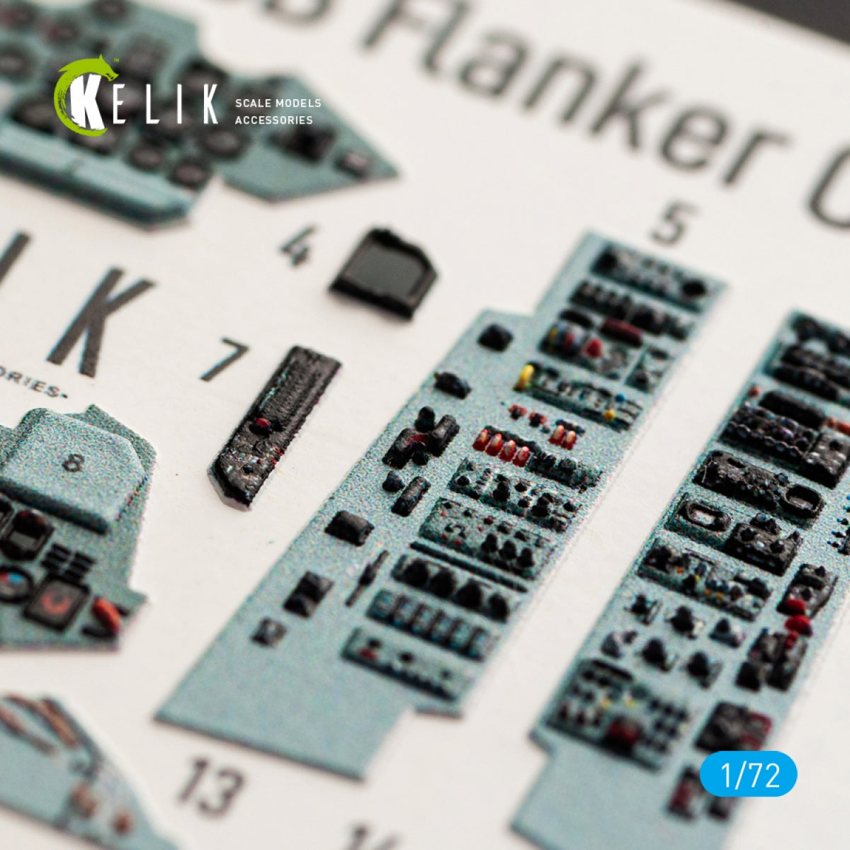 KELIK K72041 SU-27UB DÉCALCOMANIES 3D INTÉRIEURES POUR MAQUETTE TRUMPETER 1/72 – image 4