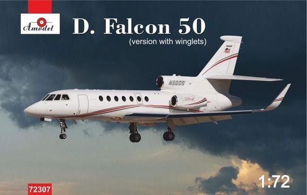 Maquette A-Model 72307 Dassault Falcon 50 (avec ailettes) 1/72