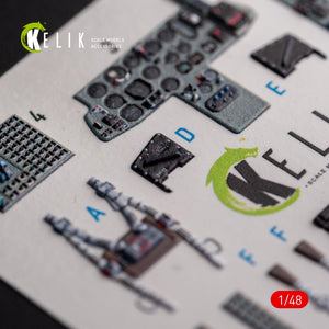 KELIK K48102 Mig-29AS - interior 3D decals for Academy kit 1/48 – zdjęcie 3