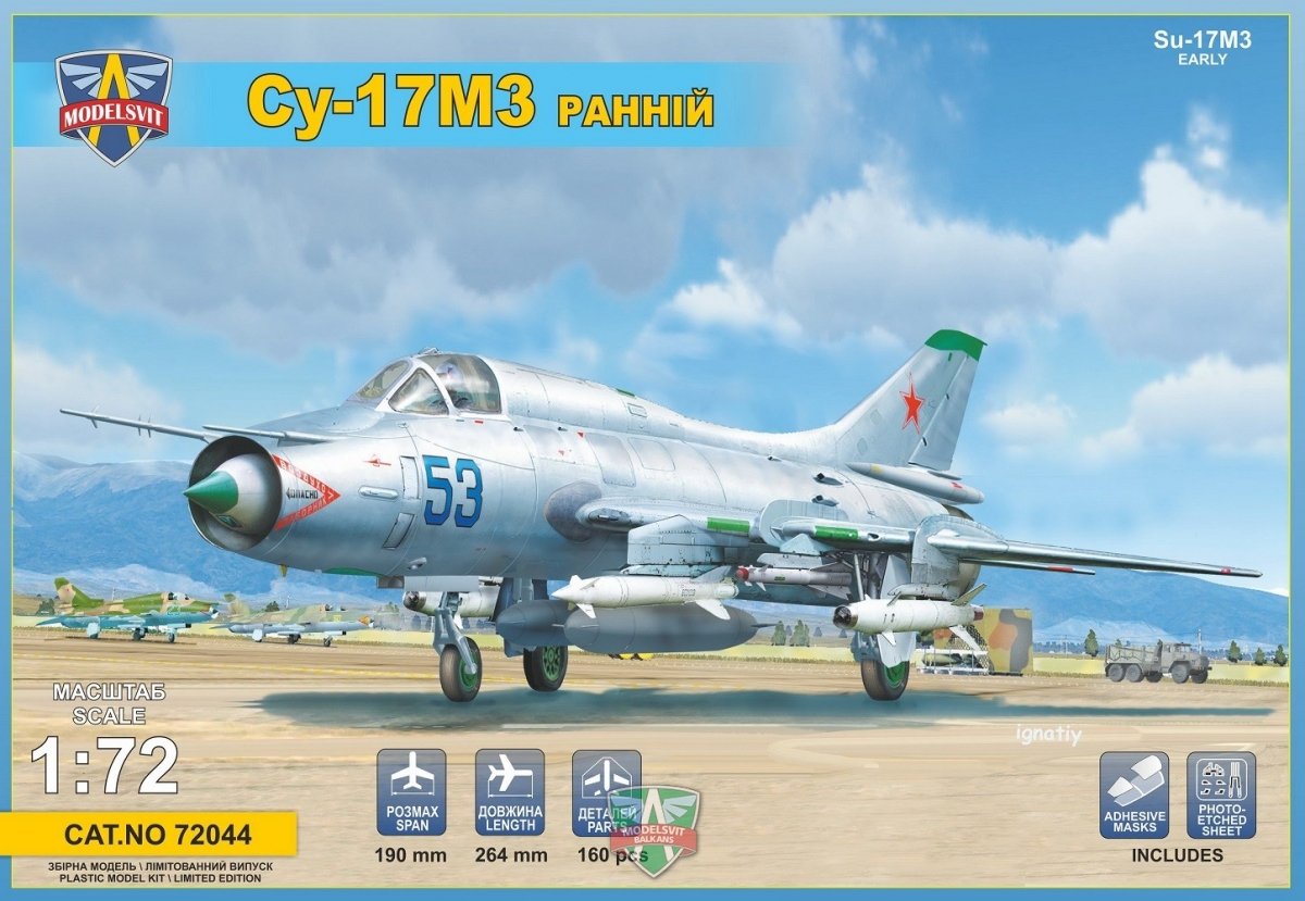 Modelsvit 72044 Sukhoi Su-17M3 « Version initiale » chasseur avancé 1/72