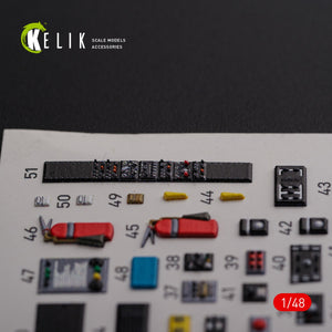 Décalcomanies 3D pour l&amp;#39;intérieur du compartiment cargo du CH-46E (KELIK K48091) pour la maquette Academy au 1/48 – image 5