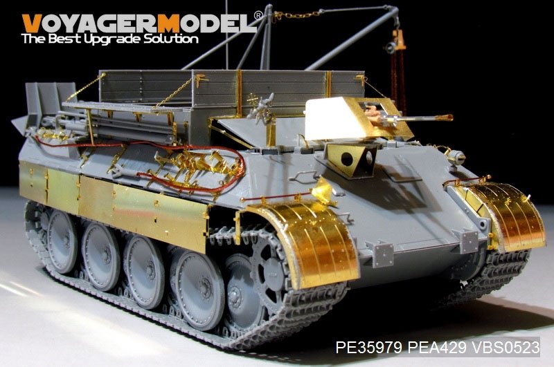 Maquette Voyager PE35979 Bergepanther Ausf.A allemand de la Seconde Guerre mondiale (type ancien, porte-outils Panther A) - Base pour TAKOM 2101 au 1/35 – Bild 2