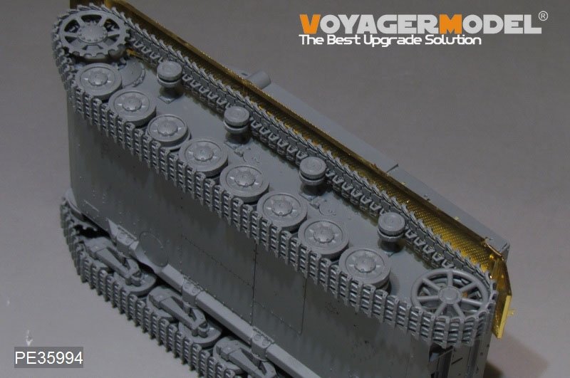 Maquette Voyager PE35994 Garde-boues pour char allemand Pz.Kpfw.IV Ausf.FH de la Seconde Guerre mondiale, modèle Border 35001, échelle 1/35 – imagen 8