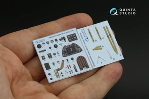 Quinta Studio QD48135 Spitfire Mk.V 3D-Printed &amp;amp; coloured Interior on decal paper (Airfix) 1/48 – zdjęcie 2