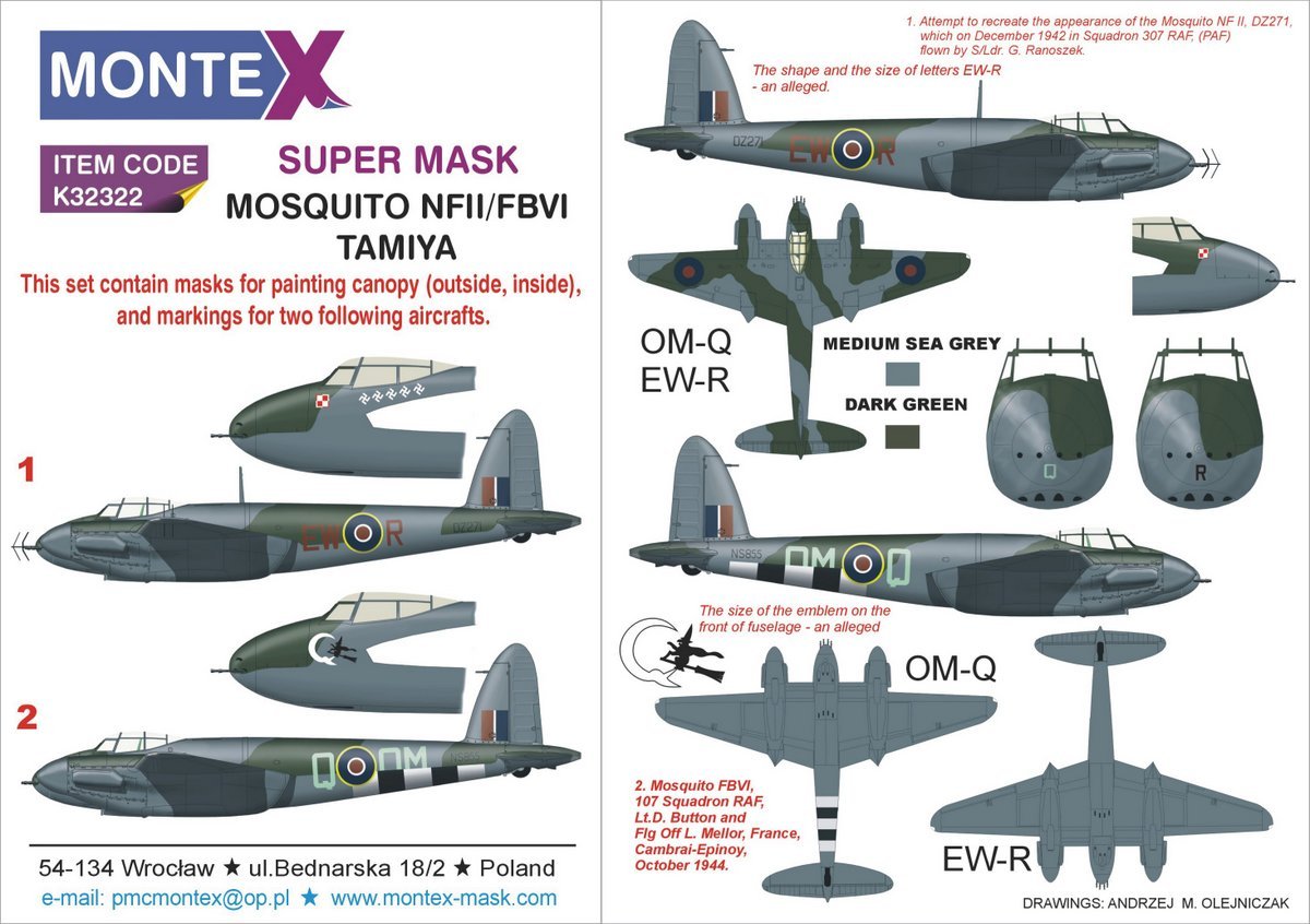 Montex K32322 MOUSTIQUE NFII &amp;amp; FBVI 1/32