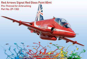Peinture brillante rouge signalisation Zero Paints ZP-1363 Red Arrows 60 ml