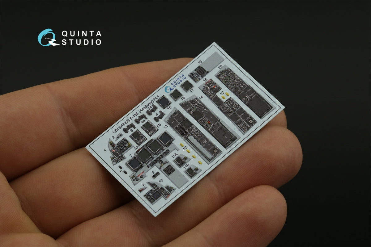 Intérieur coloré imprimé en 3D pour F-15E de Quinta Studio QD48426 (Academy) à l&amp;#39;échelle 1/48 – imagen 6