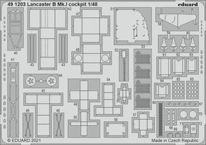 Cockpit du Lancaster B Mk.I Eduard 491203, maquette HK au 1/48 – image 2