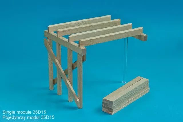 RB Model 35D15 WW II Wooden bridge Price for single module 1/35 – zdjęcie 2