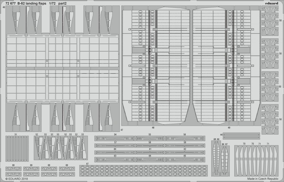 Eduard 72677 Volets d&amp;#39;atterrissage B-52 1/72 MODELCOLLECT – Bild 3