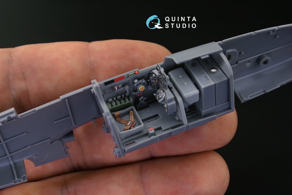Intérieur imprimé en 3D et coloré sur papier décalcomanie Quinta Studio QD48141 Ki-61-Id (Tamiya) 1/48 – immagine 4