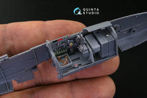 Intérieur imprimé en 3D et coloré sur papier décalcomanie Quinta Studio QD48141 Ki-61-Id (Tamiya) 1/48 – immagine 4