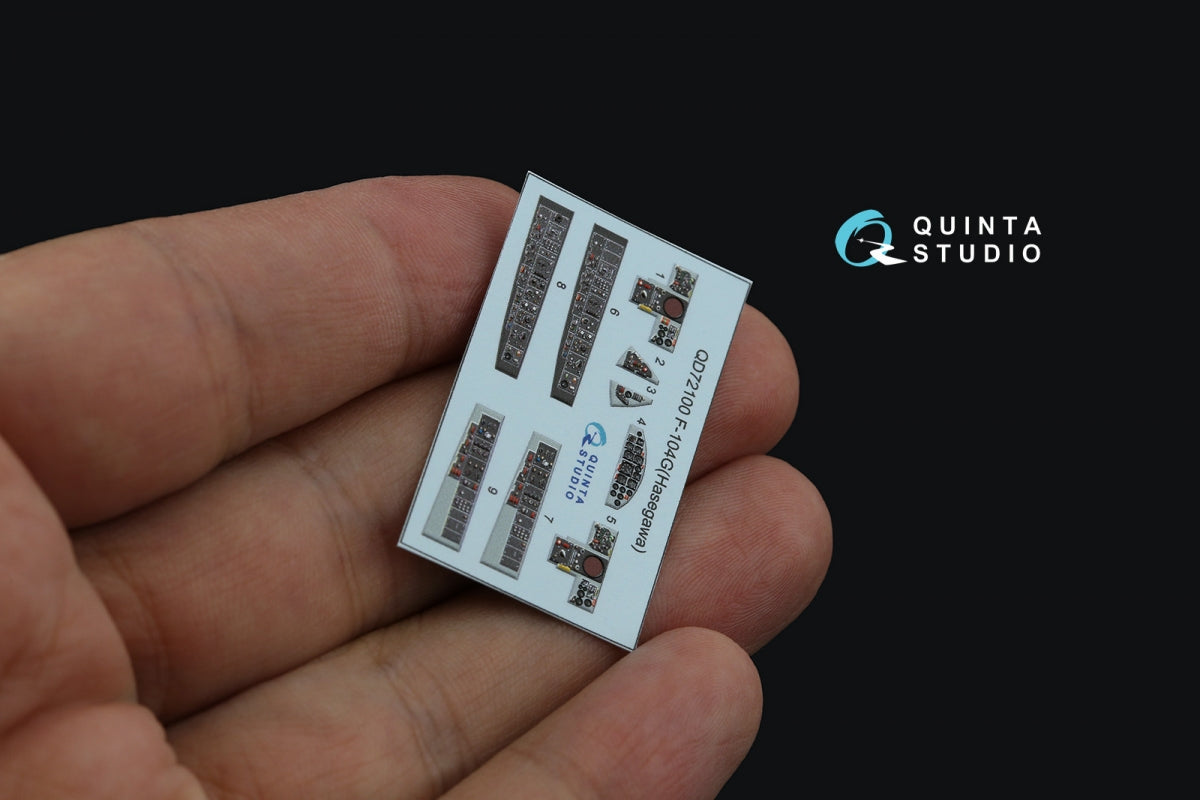 Intérieur imprimé en 3D et coloré sur papier décalcomanie Quinta Studio QD72100 F-104G (Hasegawa) 1/72 – image 3