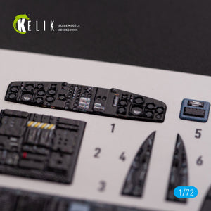 Décalcomanies 3D intérieures KELIK K72078 CH-53D Sea Stallion pour maquette Fujimi/Academy au 1/72 – immagine 8