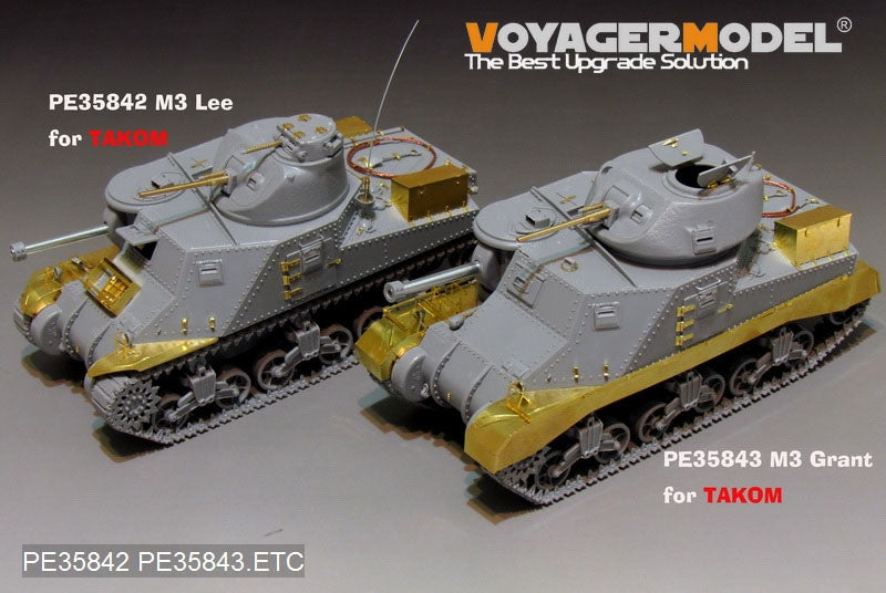 Maquette Voyager PE35843 Char moyen britannique Grant de la Seconde Guerre mondiale (modèle de base) pour TAKOM 2086 au 1/35 – Bild 2