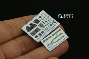 Intérieur imprimé en 3D et coloré sur papier décalcomanie Quinta Studio QD48317 P-40E/K (Hasegawa) 1/48 – immagine 5