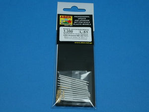 Aber 350L-51 Jeu de canons 356 mm x 12 ; 127 mm x 20 ; 28 mm x 8 pour cuirassés de classe Arizona (1/350) – immagine 4