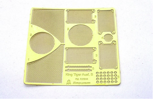 Microdesign MD 035244 King Tiger Ausf. B Grille PE-ensemble de détails pour Dragon, Cyber ​​​​Hobby, Platz, Zvezda 1/35