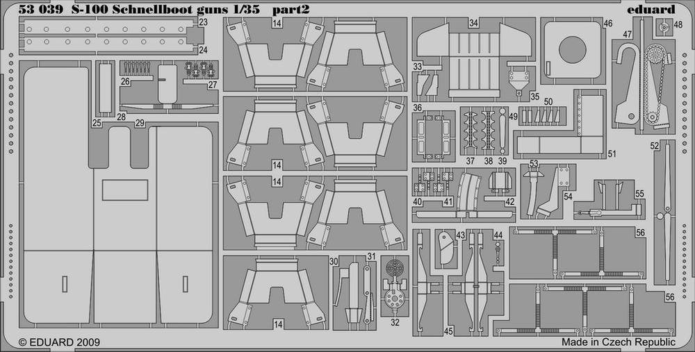 Eduard 53039 Pistolets Schnellboot S-100 ITALERI 1/35 – Bild 2