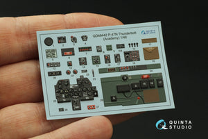 Quinta Studio QD48442 P-47N Thunderbolt Intérieur coloré imprimé en 3D sur papier décalcomanie (Academy) 1/48 – image 2