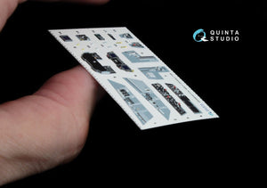 Intérieur imprimé en 3D et coloré sur papier décalcomanie Quinta Studio QD48043 F/A-18 A++ (pour Kinetic) 1/48  – immagine 4
