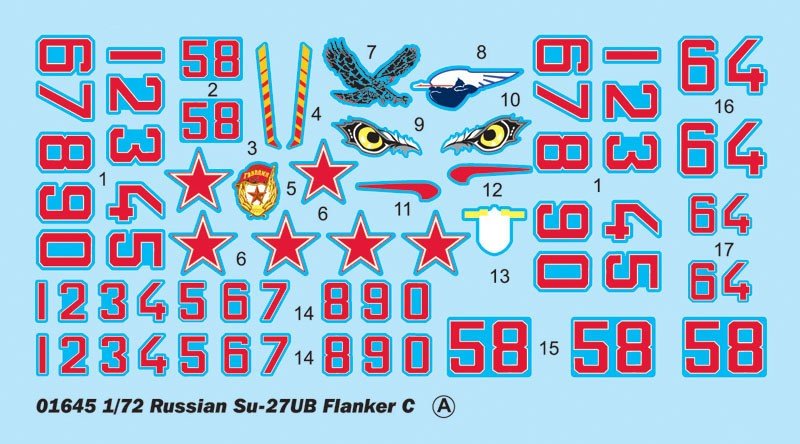 Trumpeter 01645 Chasseur russe Su-27UB Flanker C (1/72) – image 6