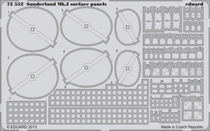 Eduard 72552 Sunderland Mk. et panneaux de surface 1/72 ITALERI
