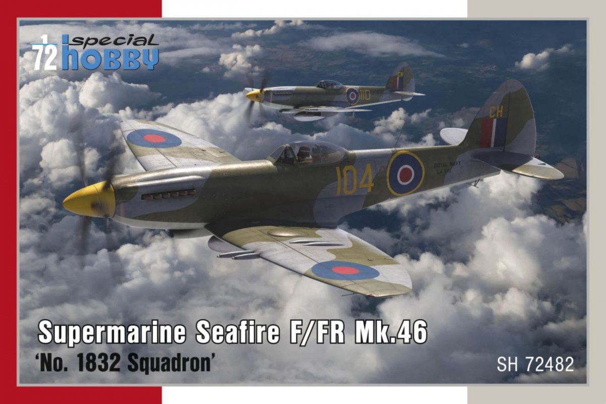 Maquette Special Hobby 72482 Supermarine Seafire F/FR Mk.46 « Escadron n° 1832 » au 1/72