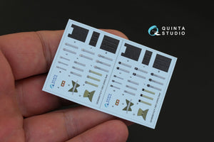 Intérieur imprimé en 3D et coloré sur papier décalcomanie Quinta Studio QD48090 F-15E (pour kit GWH) 1/48 – image 6