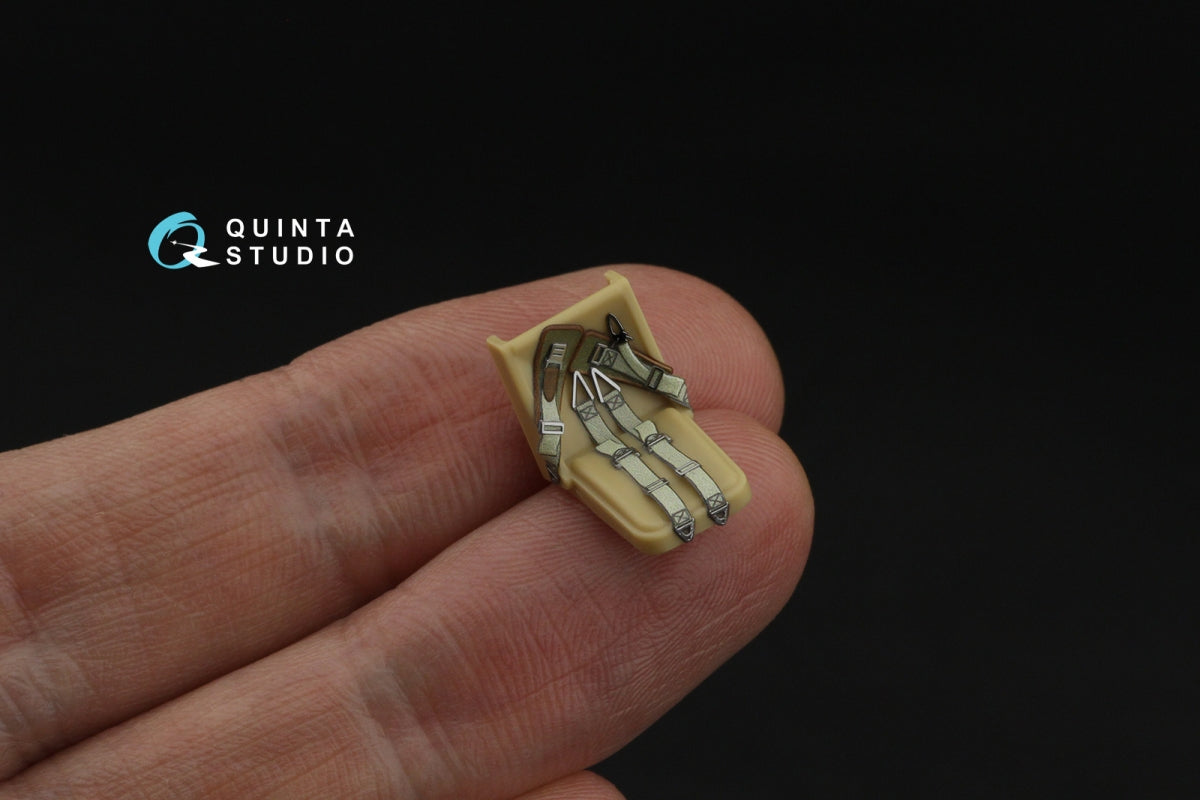 Ceintures de sécurité pour avions de chasse allemands de la Seconde Guerre mondiale Quinta Studio QR+48096 (avec boucles métalliques) (Tous les kits) 1/48 – Bild 7